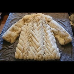 Luxurious Cream Fur Coat